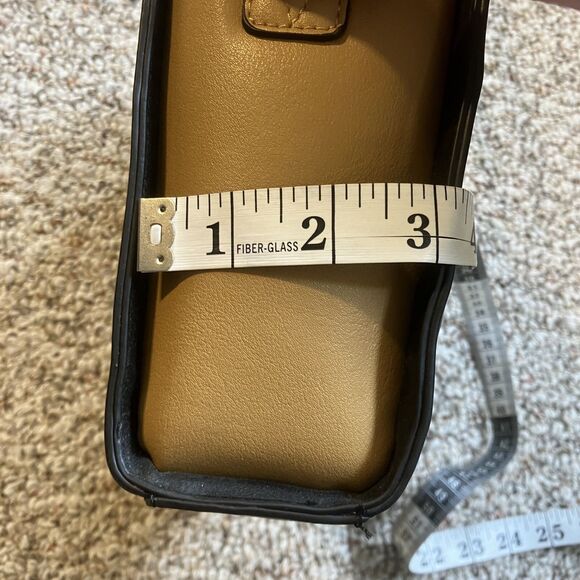 TravelSmith Crossbody Bag RFID Safe Black Tan Brown Classic Color Block Preppy - Picture 13 of 13